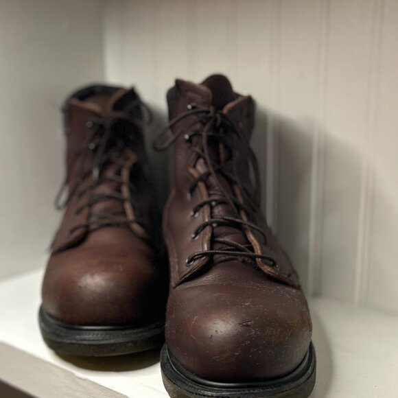 Red Wing Other - Red Wing 2406 Steel Toe Supersole Brown Leather Work Boots Men’s 12 D USA